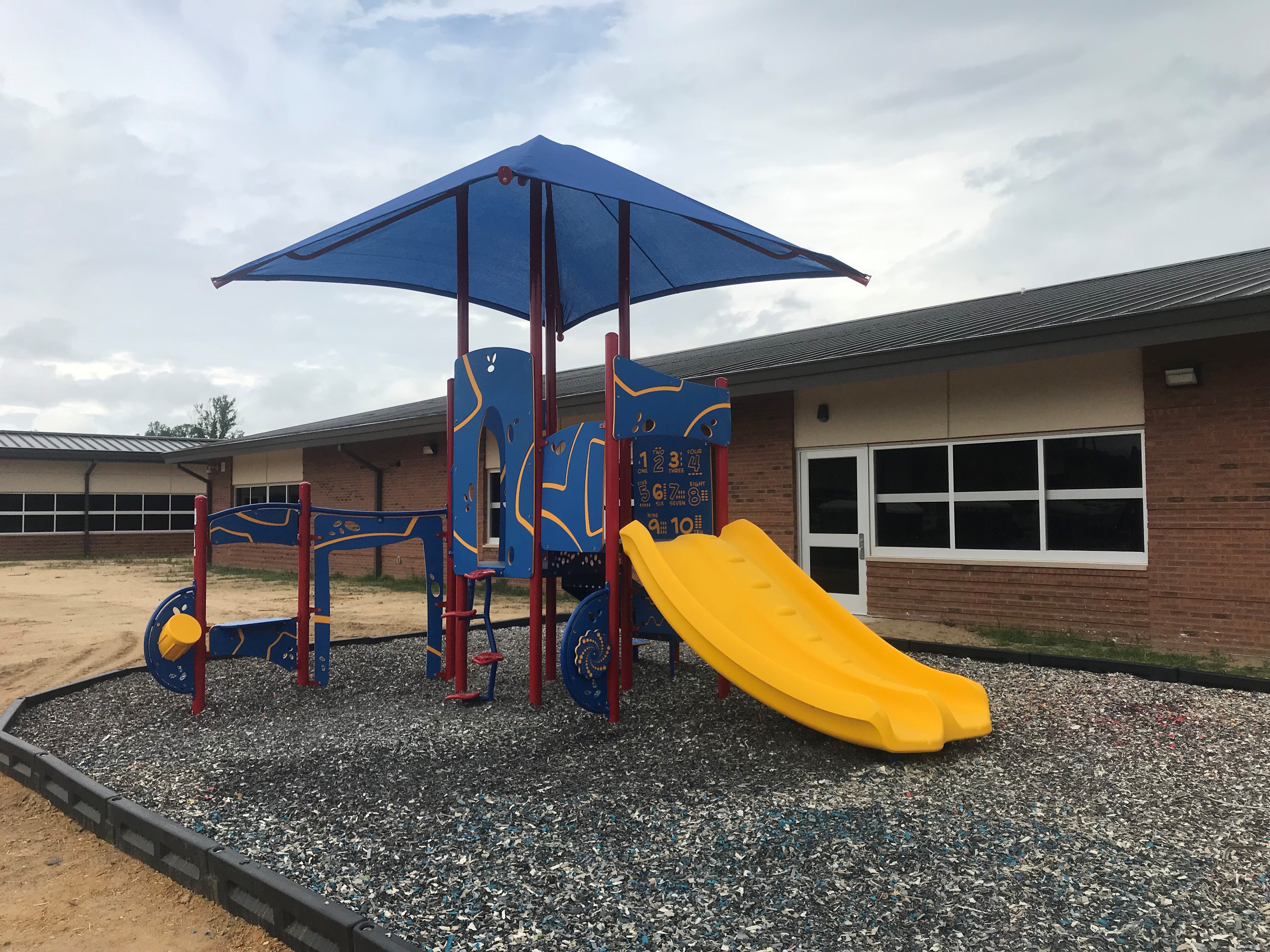 Playground with Rubber Mulch