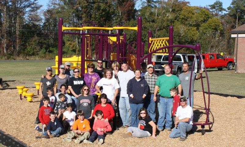 Playground in Weeksville Elementary School NC